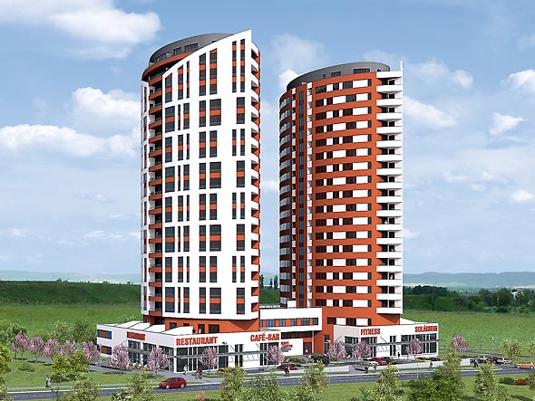 Praha 5 - Stod�lky - Prague Towers